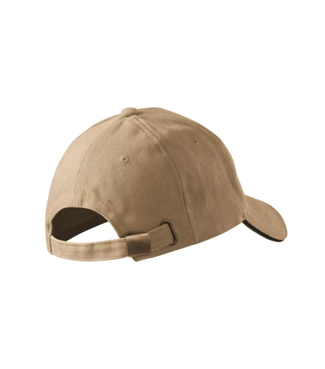 Czapka reklamowa z logo firmy własnym projektem 6 panelowa piaskowy  (4).webp