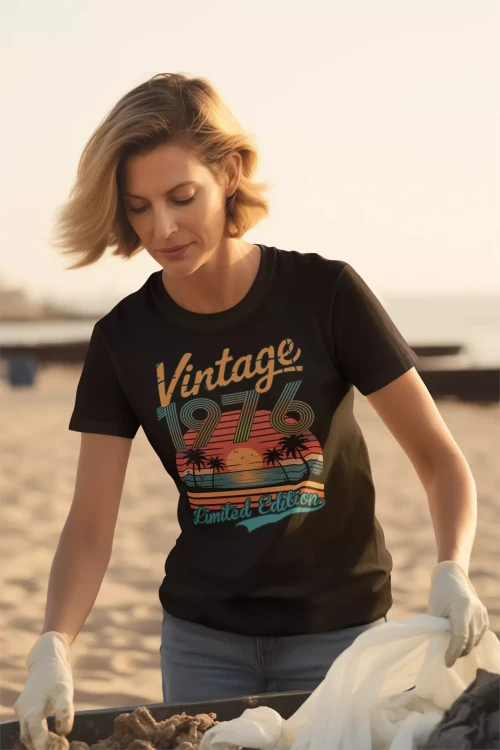Koszulka damska na 50 urodziny na pięćdziesiątkę z napisem VINTAGE 1976 LIMITED EDITION (1).webp