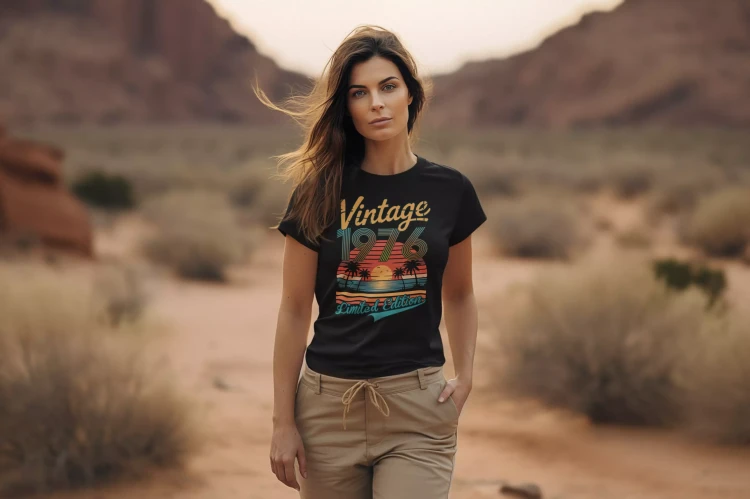 Koszulka damska na 50 urodziny na pięćdziesiątkę z napisem VINTAGE 1976 LIMITED EDITION (3).webp