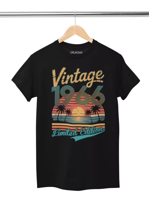 Koszulka damska dla kobiety na 60 urodziny z napisem VINTAGE 1966 LIMITED EDITION (3).webp