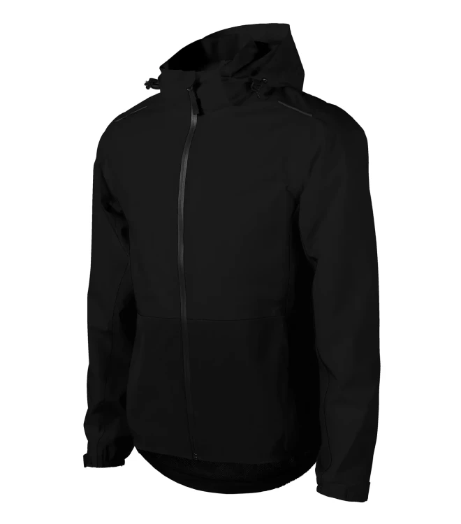 Kurtka czarna softshell Malfini męska Rainbow538 z logo na sercu i plecach z nadrukiem logo firmy 105g WSZYSTKIE KOLORY (14).webp