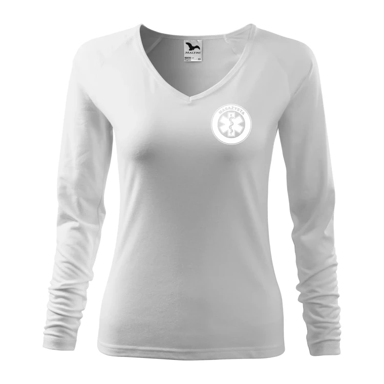 Koszulka damska z długim rękawem Elegance 127 z logo własnym nadrukiem na sercu i plecach odzież reklamowa 180 gm² WSZYSTKIE KOLORY  (3).webp