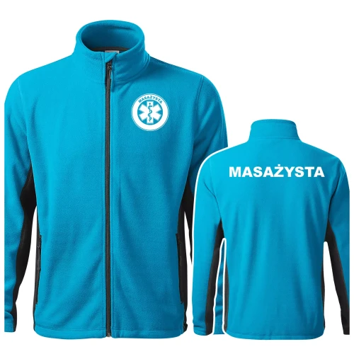 Polar męski z logo na sercu i plecach z nadrukiem MASAŻYSTA 220 gm² Frosty 527 polar męski WSZYSTKIE KOLORY  (6).webp