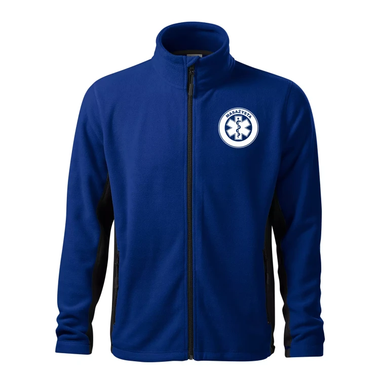 Polar męski z logo na sercu i plecach z nadrukiem MASAŻYSTA 220 gm² Frosty 527 polar męski WSZYSTKIE KOLORY  (3).webp