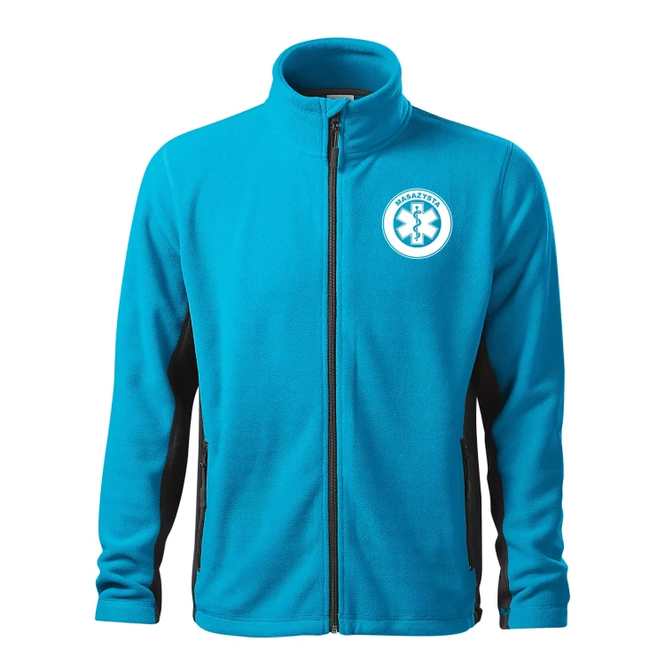 Polar męski z logo na sercu i plecach z nadrukiem MASAŻYSTA 220 gm² Frosty 527 polar męski WSZYSTKIE KOLORY  (5).webp