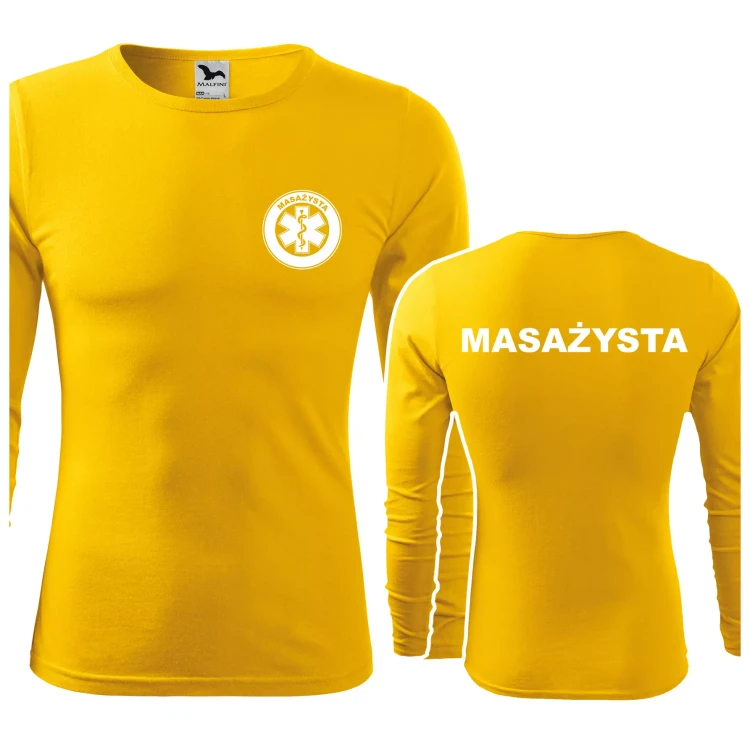 Koszulka męska z długim rękawem Fit-T LS 119 160gm² z nadrukiem MASAŻYSTA na sercu i plecach WSZYSTKIE KOLORY (1).webp