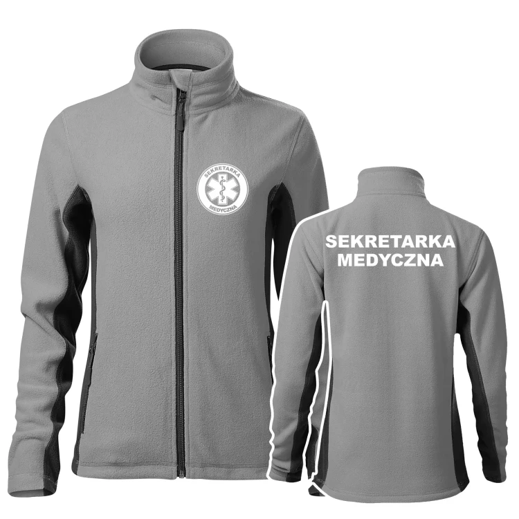 Polar damski z logo na sercu i plecach z haftem SEKRETARKA MEDYCZNA Frosty 528 220 gm² polar damski WSZYSTKIE KOLORY (1).webp