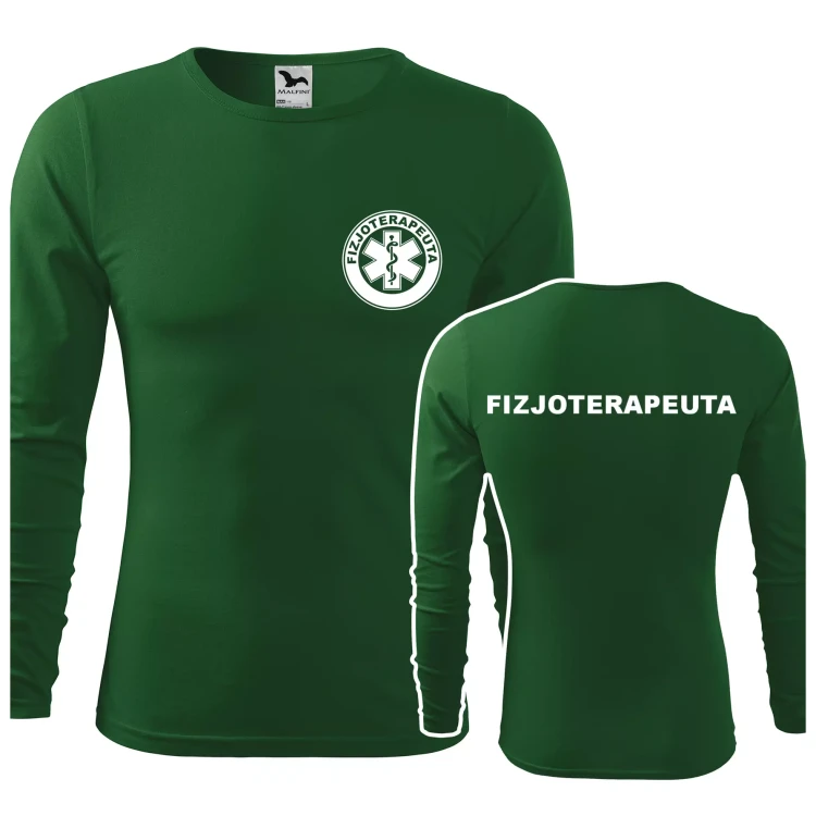 Koszulka męska z długim rękawem Fit-T LS 119 160gm² z nadrukiem FIZJOTERAPEUTA na sercu i plecach WSZYSTKIE KOLORY (1).webp