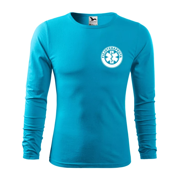 Koszulka męska z długim rękawem Fit-T LS 119 160gm² z nadrukiem FIZJOTERAPEUTA na sercu i plecach WSZYSTKIE KOLORY (10).webp
