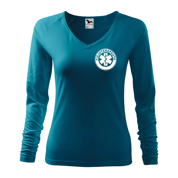 Koszulka damska z długim rękawem Elegance 127 z nadrukiem FIZJOTERAPEUTA na sercu i plecach odzież reklamowa 180 gm² WSZYSTKIE KOLORY (2).webp