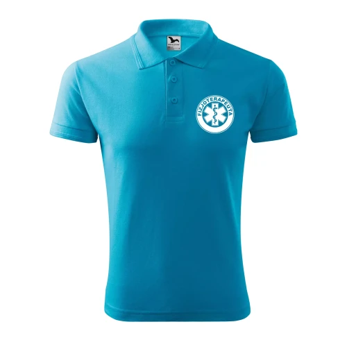 Koszulka polo męska z logo na sercu i plecach z nadrukiem FIZJOTERAPEUTA 200g Pique Polo 203 koszulka polo WSZYSTKIE KOLORY (2).webp