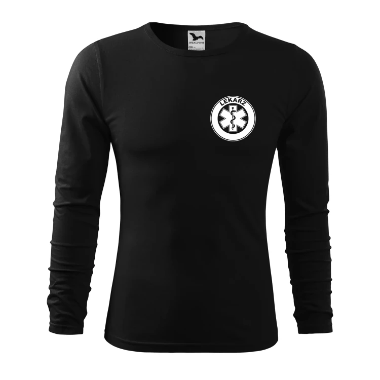 Koszulka męska z długim rękawem Fit-T LS 119 160gm² z nadrukiem LEKARZ na sercu i plecach WSZYSTKIE KOLORY (8).webp