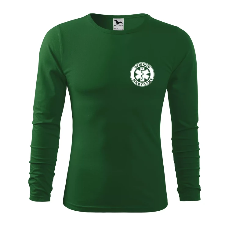 Koszulka męska z długim rękawem Fit-T LS 119 160gm² z nadrukiem OPIEKUN MEDYCZNY na sercu i plecach WSZYSTKIE KOLORY (4).webp