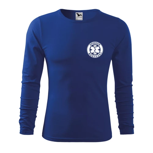 Koszulka męska z długim rękawem Fit-T LS 119 160gm² z nadrukiem OPIEKUN MEDYCZNY na sercu i plecach WSZYSTKIE KOLORY (5).webp