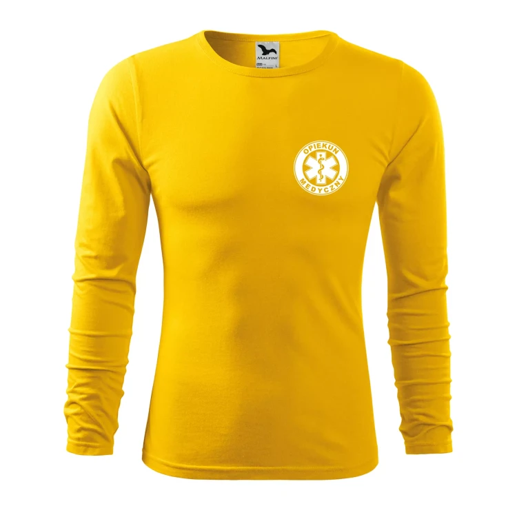 Koszulka męska z długim rękawem Fit-T LS 119 160gm² z nadrukiem OPIEKUN MEDYCZNY na sercu i plecach WSZYSTKIE KOLORY (6).webp