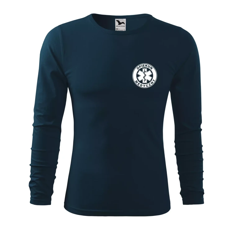 Koszulka męska z długim rękawem Fit-T LS 119 160gm² z nadrukiem OPIEKUN MEDYCZNY na sercu i plecach WSZYSTKIE KOLORY (7).webp