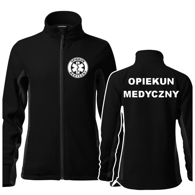 Polar damski z logo na sercu i plecach z haftem OPIEKUN MEDYCZNY Frosty 528 220 gm² polar damski WSZYSTKIE KOLORY  (1).webp