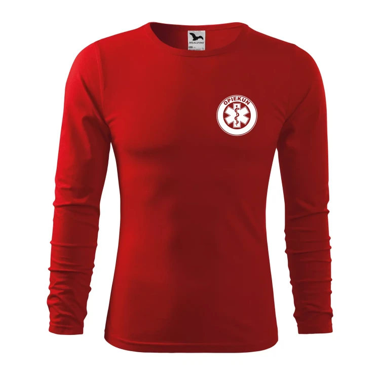 Koszulka męska z długim rękawem Fit-T LS 119 160gm² z nadrukiem OPIEKUN na sercu i plecach WSZYSTKIE KOLORY (3).webp