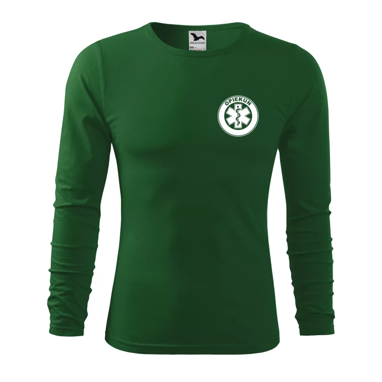 Koszulka męska z długim rękawem Fit-T LS 119 160gm² z nadrukiem OPIEKUN na sercu i plecach WSZYSTKIE KOLORY (4).webp