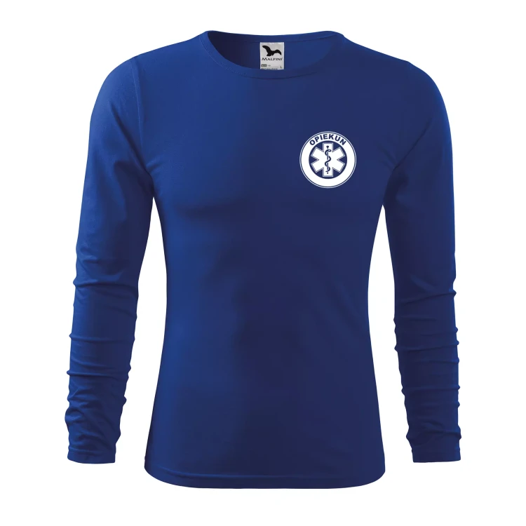 Koszulka męska z długim rękawem Fit-T LS 119 160gm² z nadrukiem OPIEKUN na sercu i plecach WSZYSTKIE KOLORY (5).webp