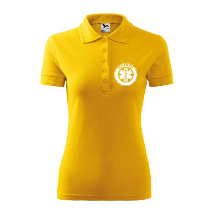 Koszulka polo męska z logo na sercu i plecach z nadrukiem OPIEKUN 200g Pique Polo 203 koszulka polo WSZYSTKIE KOLORY (3).webp