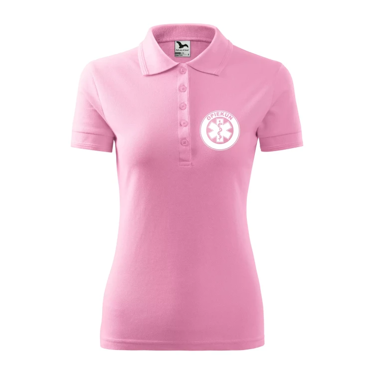 Koszulka polo męska z logo na sercu i plecach z nadrukiem OPIEKUN 200g Pique Polo 203 koszulka polo WSZYSTKIE KOLORY (7).webp