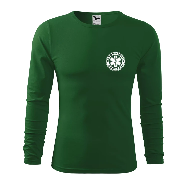 Koszulka męska z długim rękawem Fit-T LS 119 160gm² z nadrukiem RATOWNICTWO MEDYCZNE na sercu i plecach WSZYSTKIE KOLORY (4).webp