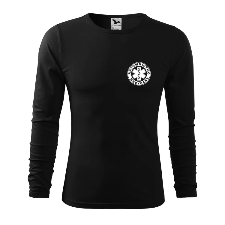 Koszulka męska z długim rękawem Fit-T LS 119 160gm² z nadrukiem RATOWNICTWO MEDYCZNE na sercu i plecach WSZYSTKIE KOLORY (8).webp