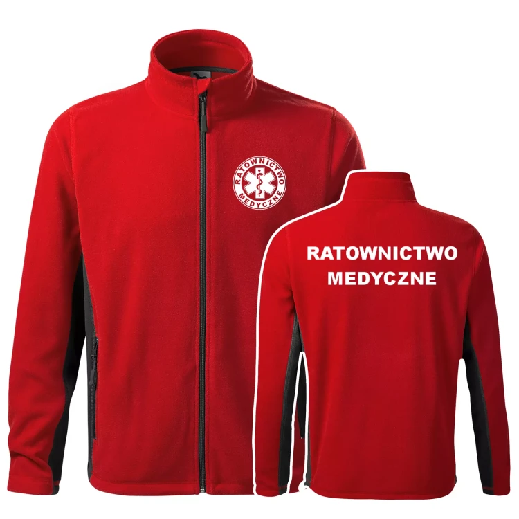 Polar męski z logo na sercu i plecach z haftem RATOWNICTWO MEDYCZNE 220 gm² Frosty 527 polar męski WSZYSTKIE KOLORY (6).webp