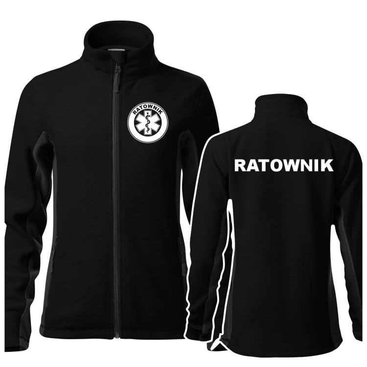 Polar damski z logo na sercu i plecach z haftem RATOWNIK Frosty 528 220 gm² polar damski WSZYSTKIE KOLORY  (1).webp