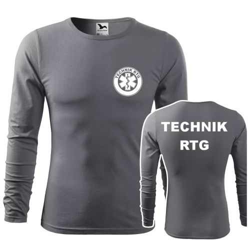 Koszulka męska z długim rękawem Fit-T LS 119 160gm² z nadrukiem TECHNIK RTG na sercu i plecach WSZYSTKIE KOLORY (10).webp
