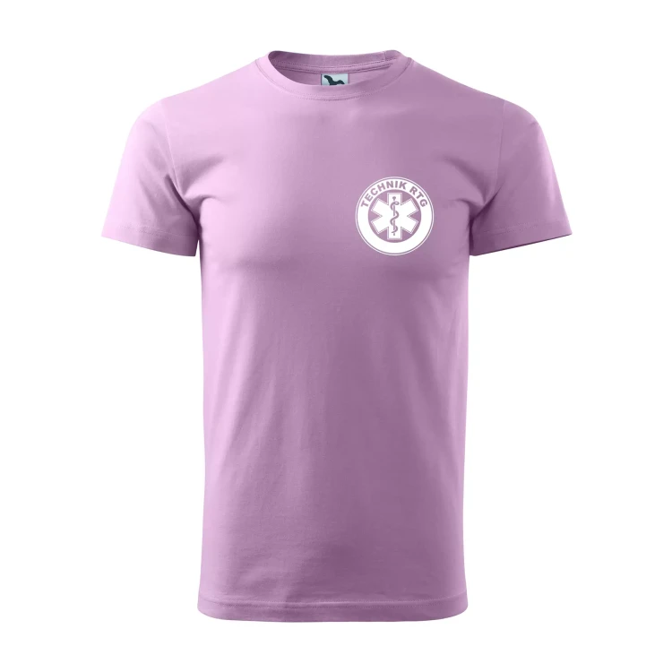 Koszulka z krótkim rękawem z logo na sercu i plecach męska z nadrukiem TECHNIK RTG 160g BASIC 129 koszulka krótki rękaw WSZYSTKIE KOLORY  (36).webp