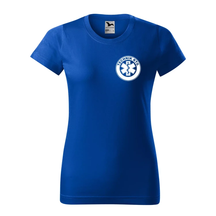 Koszulka damska BASIC 134 medyczna z krótkim rękawem z logo na sercu i plecach z nadrukiem TECHNIK RTG logo 160 gm² koszulka krótki rękaw WSZYSTKIE KOLORY (36).webp