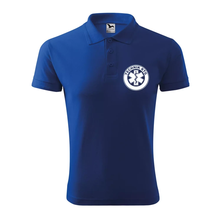 Koszulka polo męska z logo na sercu i plecach z nadrukiem TECHNIK RTG 200g Pique Polo 203 koszulka polo WSZYSTKIE KOLORY (28).webp