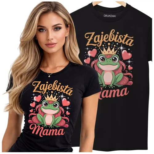 KOSZULKA dla Mamy na Dzień Matki z napisem ŻAJEBISTA MAMA (3).webp