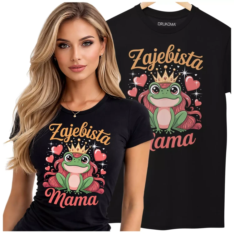 KOSZULKA dla Mamy na Dzień Matki z napisem ŻAJEBISTA MAMA (3).webp
