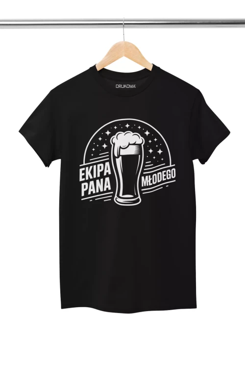 Koszulka na wieczór kawalerski modny prezent dla przyszłej Pary Młodej z napisem EKIPA PANA MŁODEGO.  (4).webp