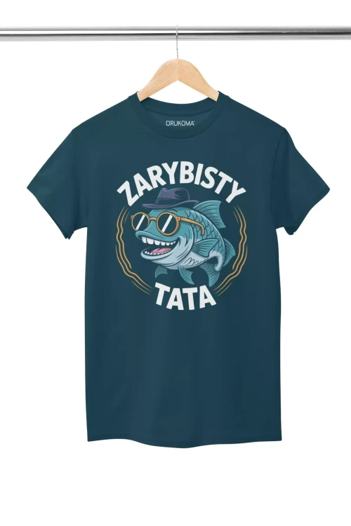 KOSZULKA dla Taty na Dzień Ojca z napisem ZARYBISTY TATA (4).webp