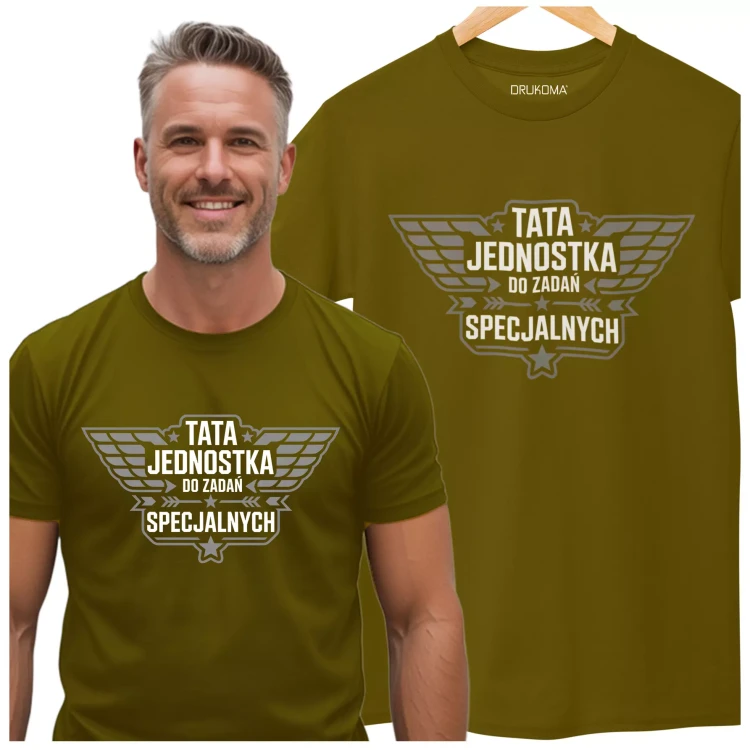 KOSZULKA dla Taty na Dzień Ojca z napisem TATA JEDNOSTKA DO ZADAŃ SPECJALNYCH (2).webp