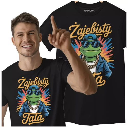 KOSZULKA dla Taty na Dzień Ojca z napisem ŻAJEBISTY TATA (2).webp