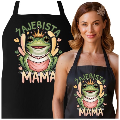 FARTUCH NA DZIEŃ MATKI dla mamy PREZENT Z NAPISEM ŻAJEBISTA MAMA.jpg