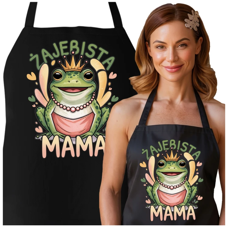 FARTUCH NA DZIEŃ MATKI dla mamy PREZENT Z NAPISEM ŻAJEBISTA MAMA.jpg