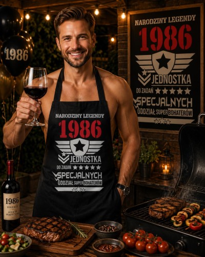 Fartuch na 40 urodziny prezent urodzinowy z napisem Narodziny Legendy 1986 jednostka do zadań specjalnych (1).jpg