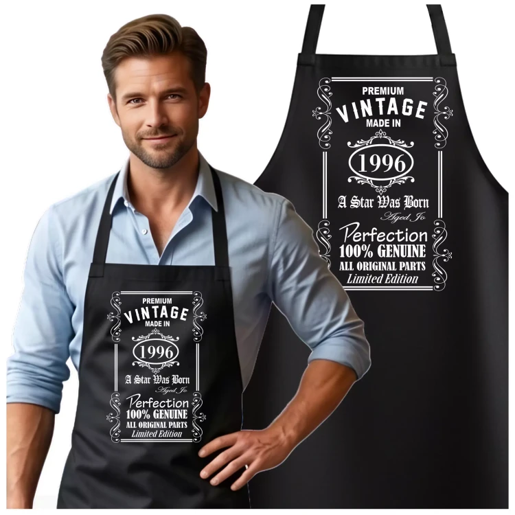 Fartuch na 30 urodziny prezent urodzinowy Premium Vintage 1996 (2).webp