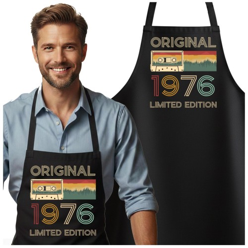 Fartuch na 50 urodziny prezent urodzinowy z napisem ORIGINAL 1976 LIMITED EDITION (2).jpg