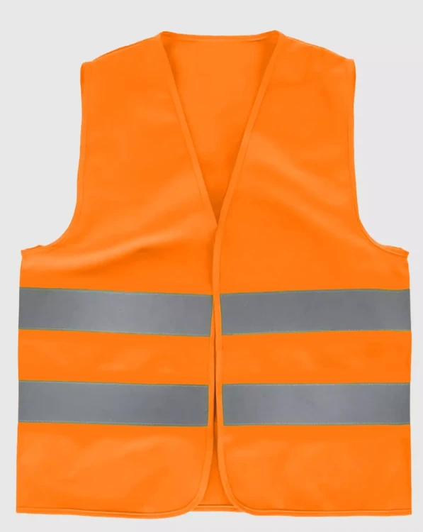Kamizelka ostrzegawcza Z WŁASNYM NADRUKIEM LUB LOGO SELEDYN z dwoma pasami fluorescencyjnymi (4).webp