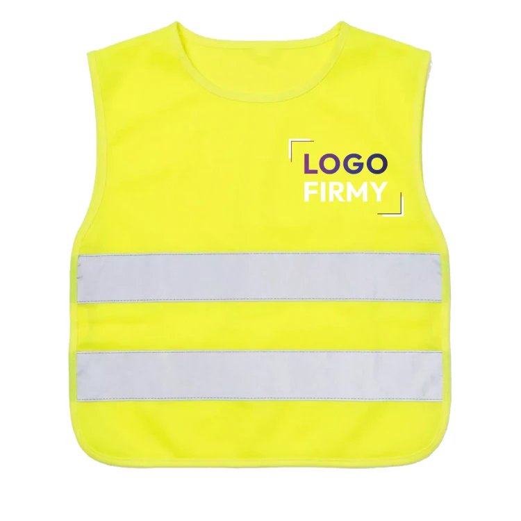 NARZUTKA DZIECIĘCA OSTRZEGAWCZA Z WŁASNYM NADRUKIEM LUB LOGO NEOPLUS HV KINDER  (4).webp