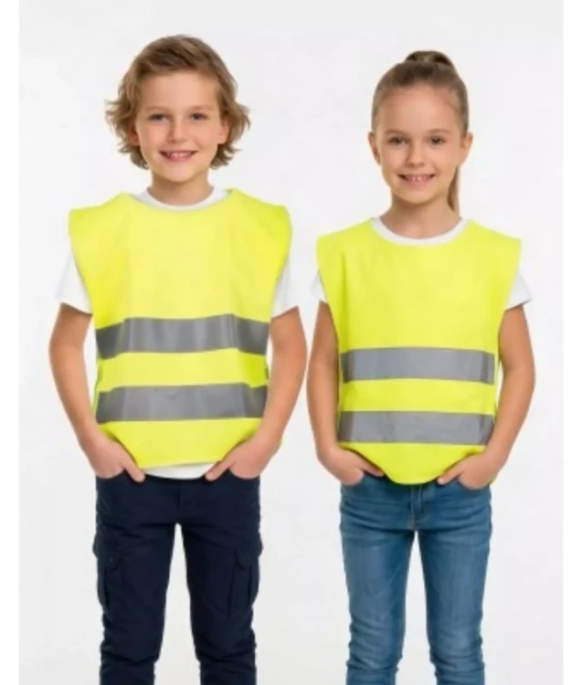 NARZUTKA DZIECIĘCA OSTRZEGAWCZA Z WŁASNYM NADRUKIEM LUB LOGO NEOPLUS HV KINDER z d (1).webp