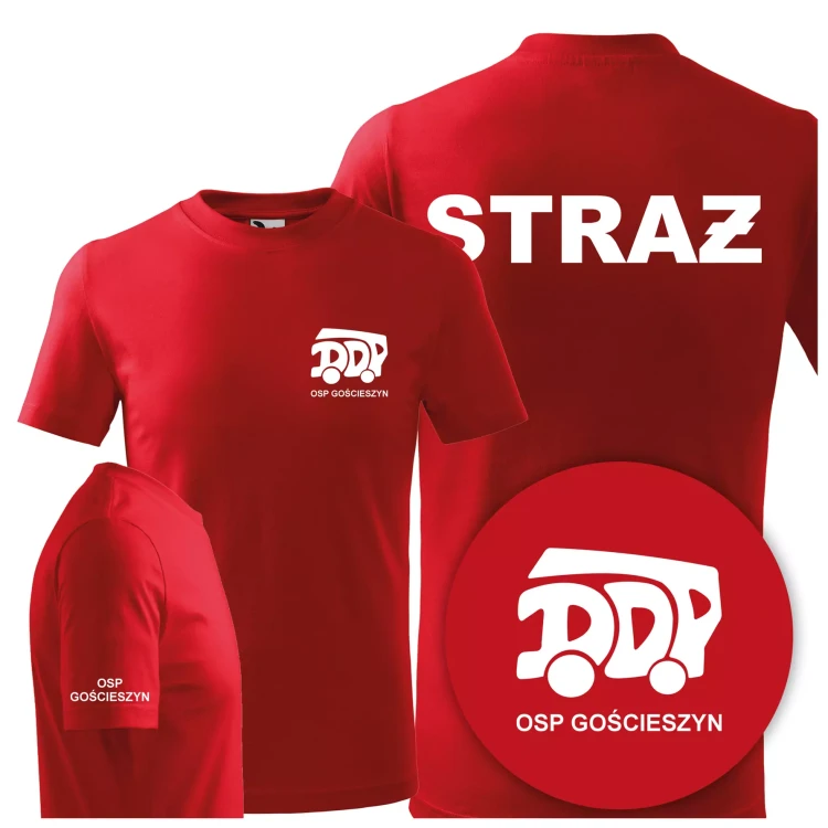 Koszulka dziecięca z krótkim rękawem z logo DDP na sercu i NAPISEM na plecach (7).webp