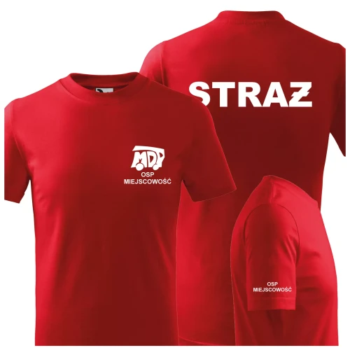 Koszulka dziecięca z krótkim rękawem z logo MDP na sercu i NAPISEM na plecach (2).webp